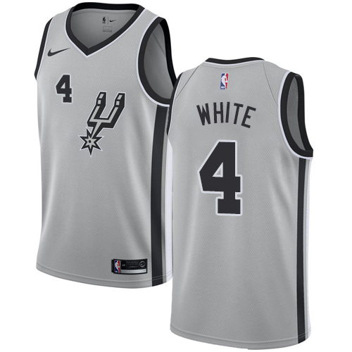 White Nike A. Spurs #4 NBA Jersey NBA Fan Apparel Basketball Jersey