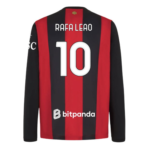 [DDJ] 2026-2027 AC Milan Long Sleeve Home Shirt (Rafa Leao 10)