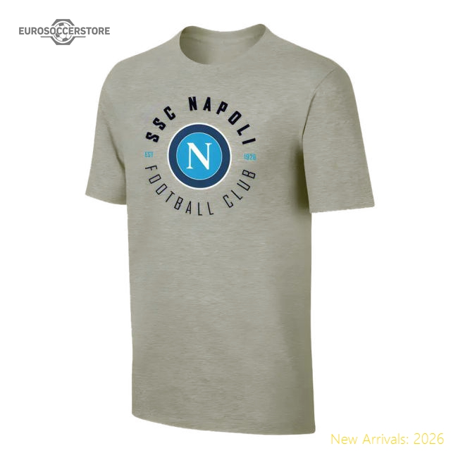 High-Quality Popular Napoli \'Circle\' T-Shirt - Grey
