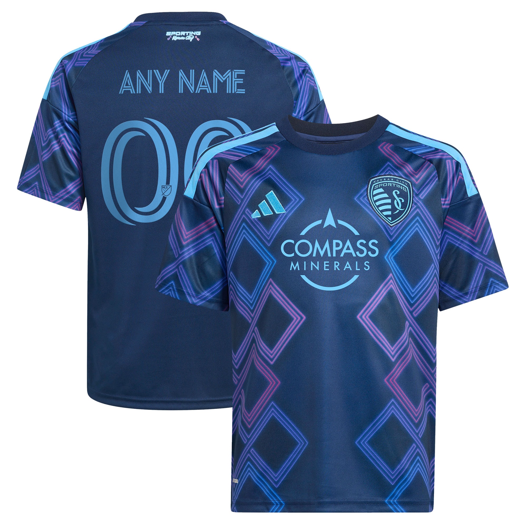 [SJH] Sporting Kansas City Youth 2026 The 18th & Vine Kit Replica Custom Jersey - Blue