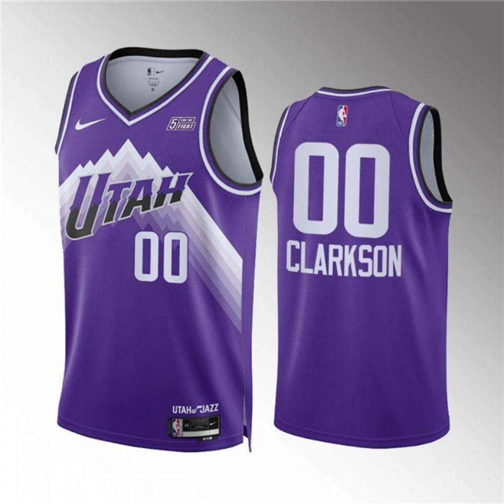 Limited Edition Men's UTA #00 Jordan Purple Basketball Jersey