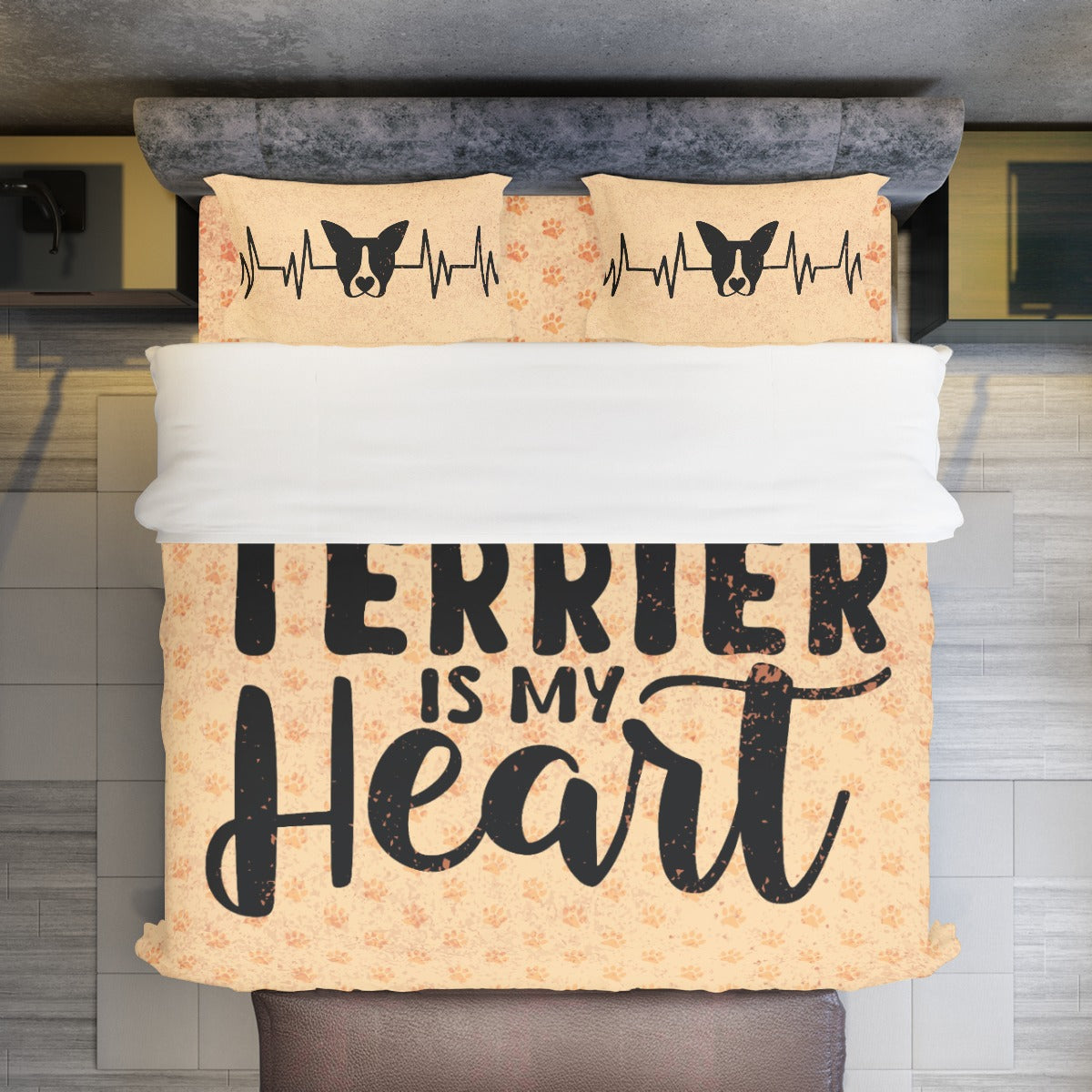 Duvet Cover Set For Boston Terrier Lovers Pet Gear | Safe For Paws