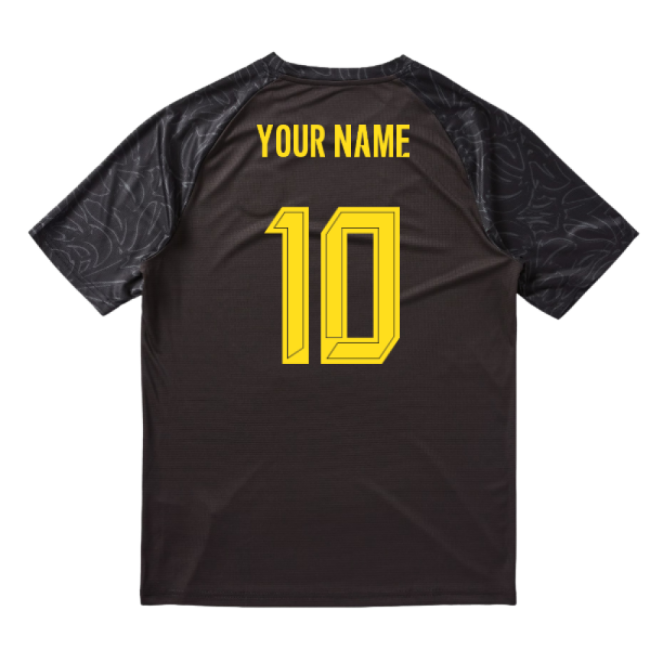 2025-2026 Borussia Dortmund Warm Up Jersey (Black) (Your Name)