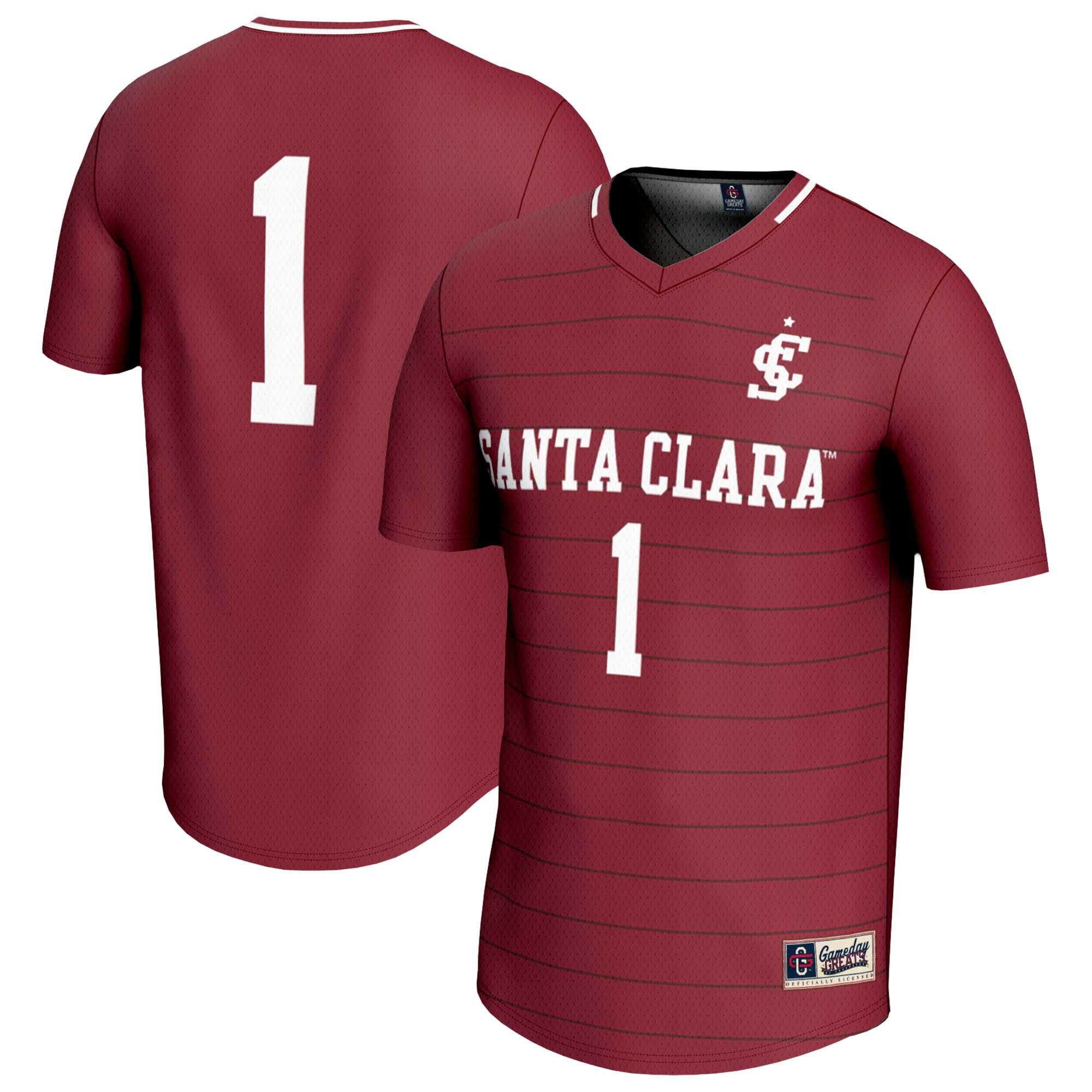 [SJH] Santa Clara Broncos GameDay Greats Youth Lightweight Soccer Fashion Jersey - Maroon