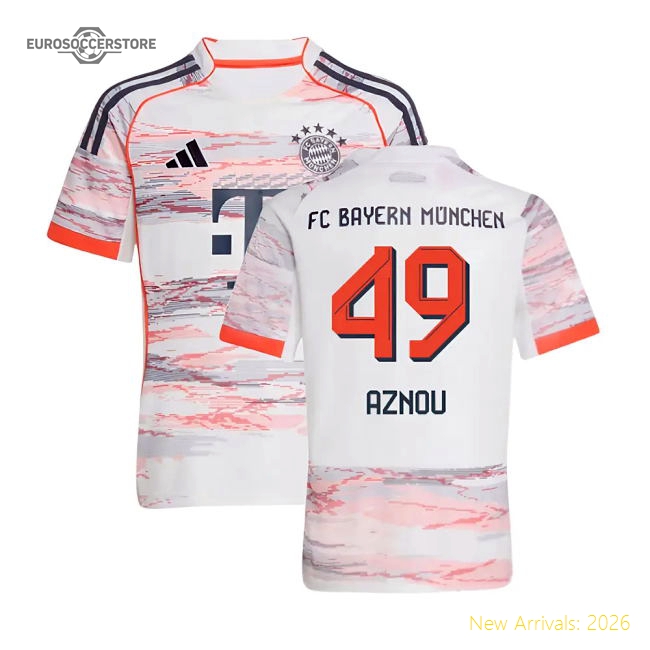 Supporter 2025-2026 Bayern Munich Away Shirt (Kids) (Aznou 49)