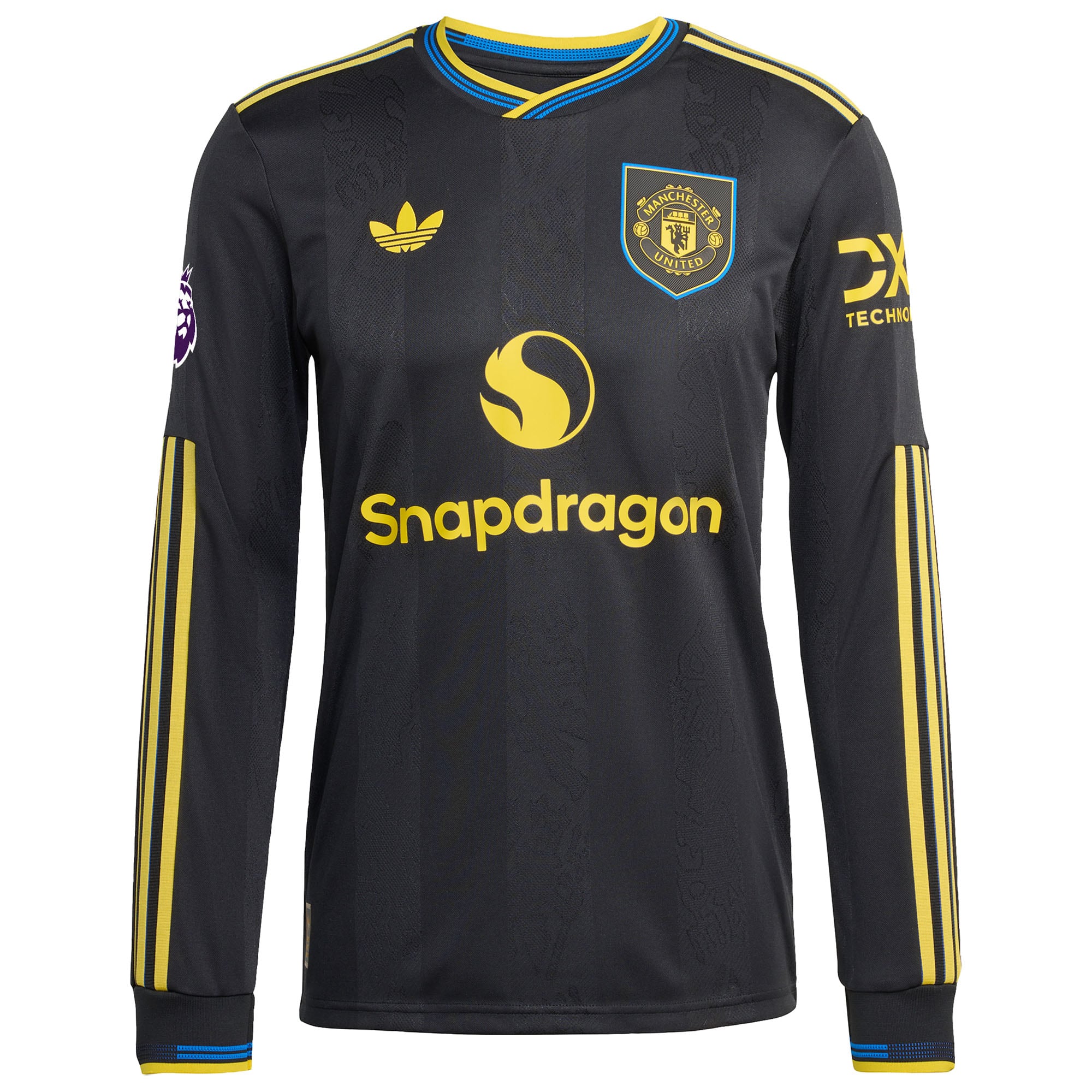 [SJH] Manchester United 2025/26 Third Authentic Long Sleeve Jersey - Black