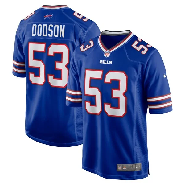 None Tyrel Dodson Game Jersey - Royal | NFL Player Jersey | NFL Footba