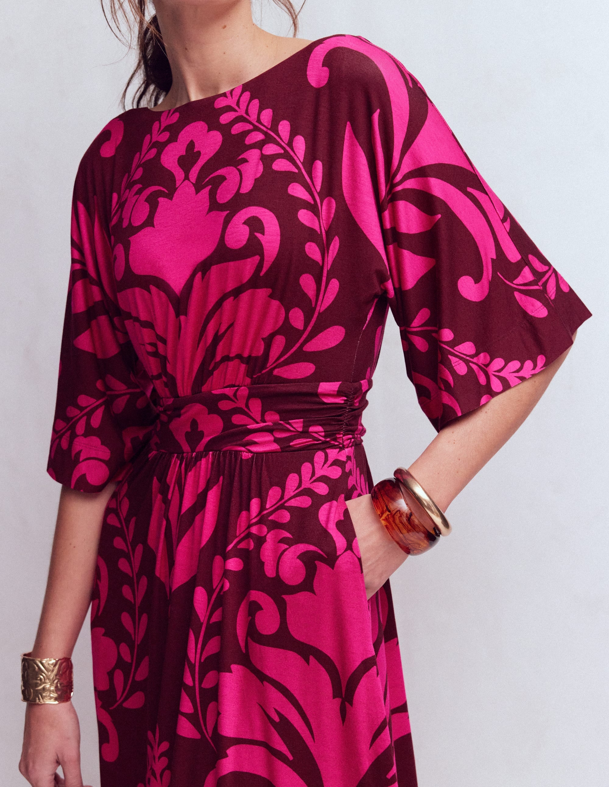 Imelda Kimono Jersey Dress