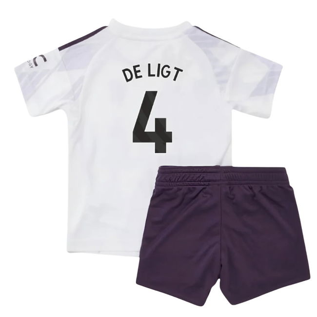 Top Tier Football Man Utd Away Baby Kit De Ligt #4 Fresh Look Fan ...