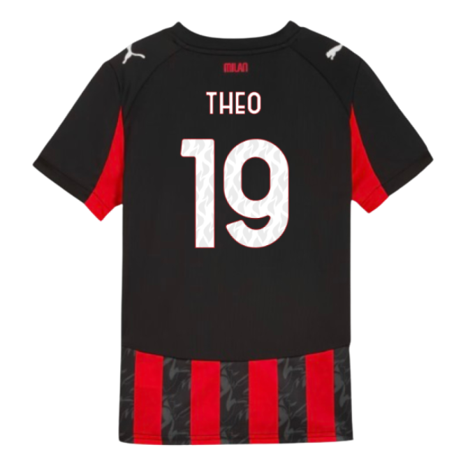 AC Milan Official 2025-2026 Home Shirt - Kids (Kids) | Durable