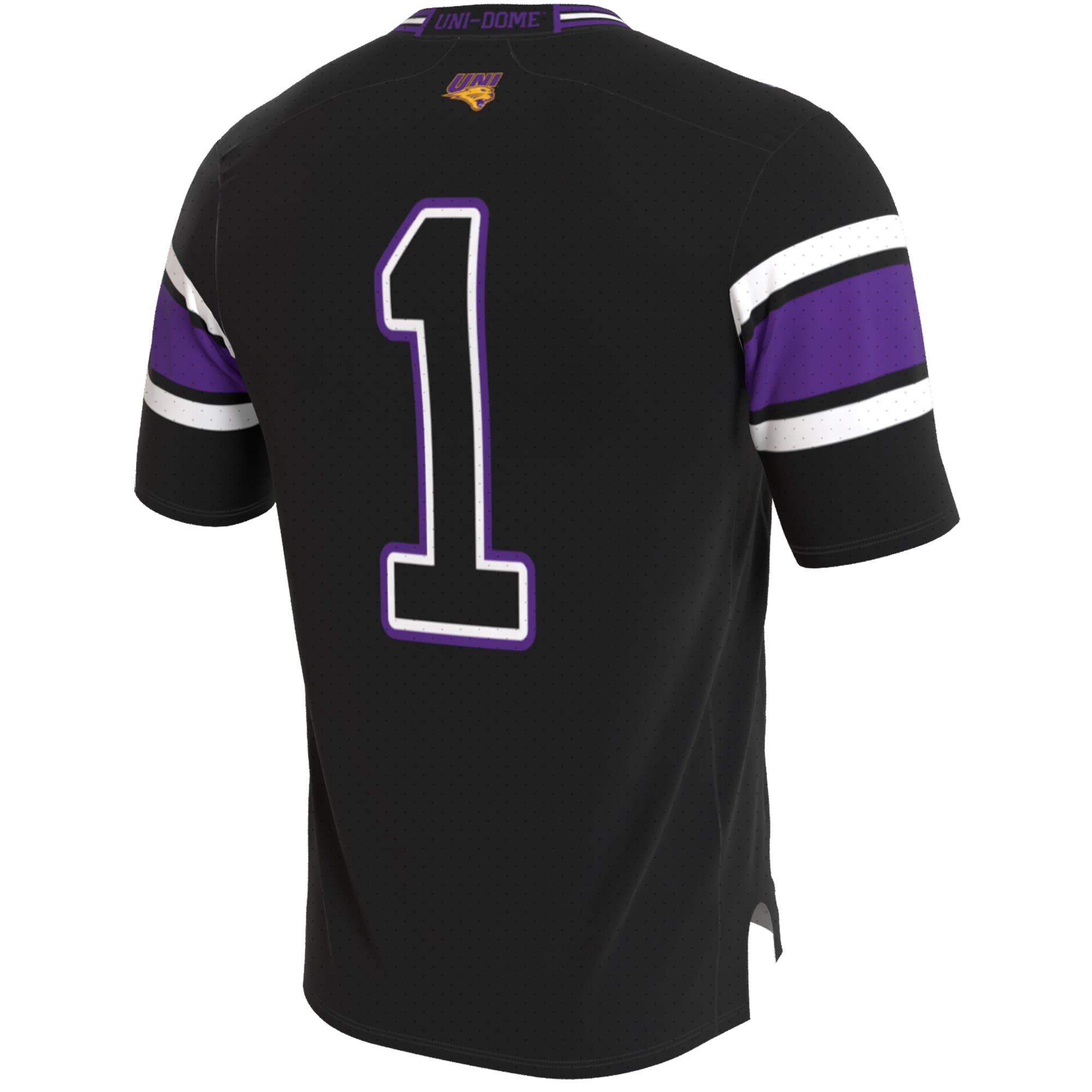 Unisex Black Northern Iowa Panthers Lightweight Collegiate Football Blackout Fashion Jersey