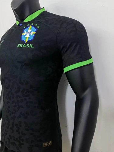 Limited Edition 2022 Brazil Premium Camiseta Black - Samba Football