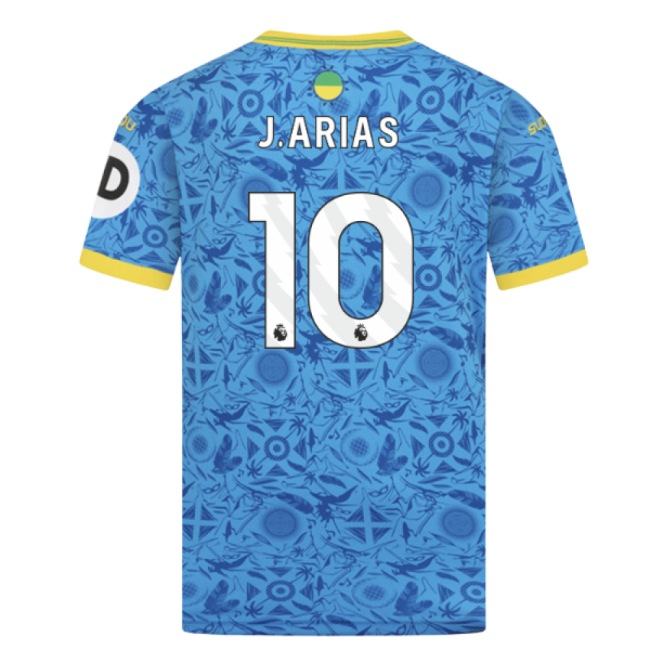 Avid Wolves Wolves Third Shirt Kids J Arias #10 Durable Material 2...