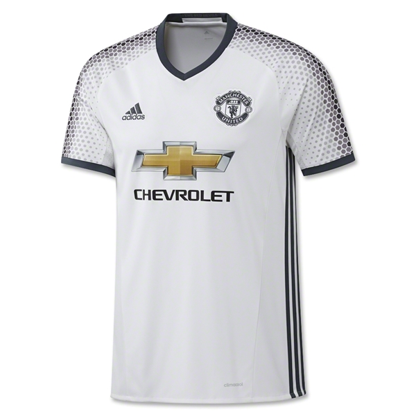 Manchester United Third 2016-17 White Soccer Jersey Shirt - Official