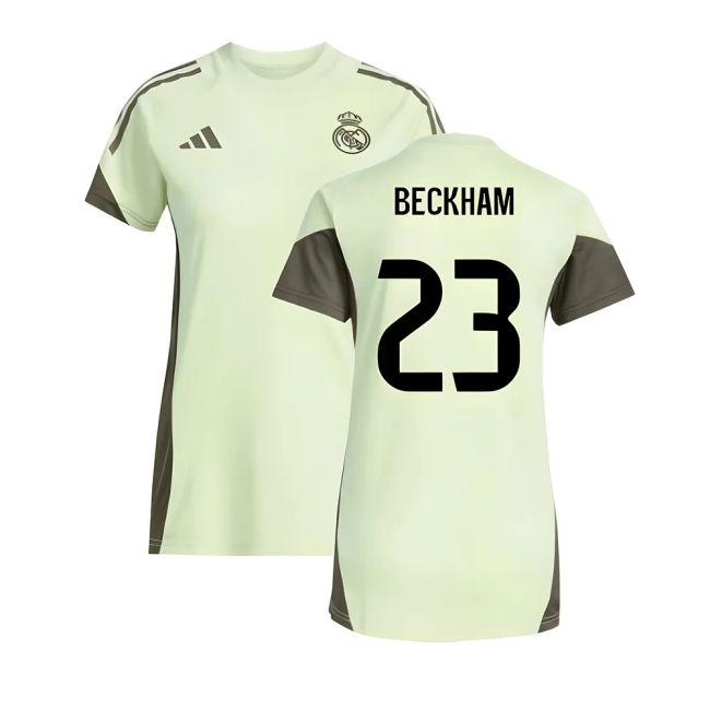 Beckham 23 Game Replica Real Madrid Training Fan Jersey (Womens)