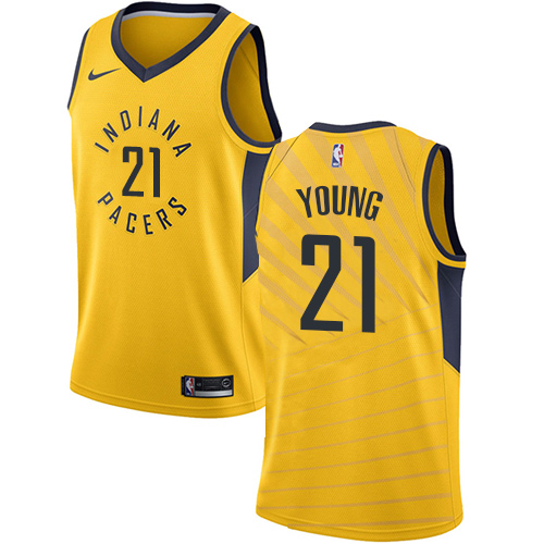 Gold Nike Indiana Pacers #21 Raptors Jersey - Durable Fabric