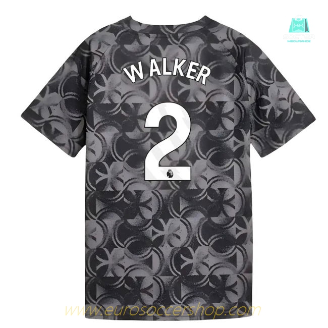 2025-2026 Man City Warm Up Jersey (Black) - Kids (Walker 2)