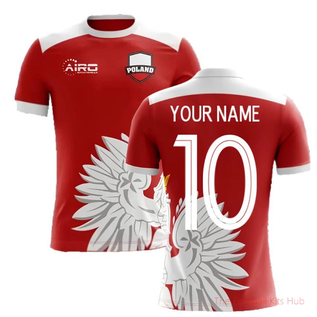 [LK] 2025/26 Poland Away Football Shirt (Your Name) -Kids