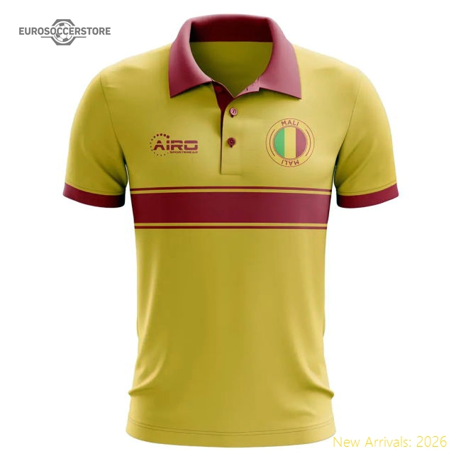 Mali Concept Stripe Polo Shirt (yellow) - World Cup Edition