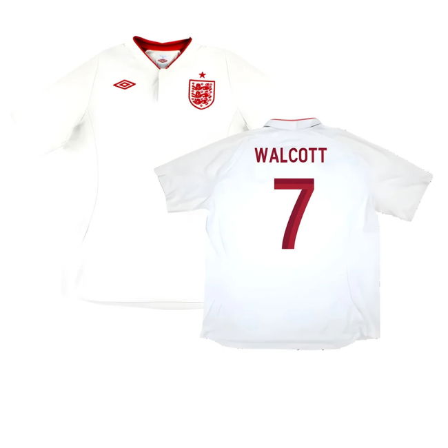 Authentic Replica England Home Fan Shirt for Adults (Walcott 7)