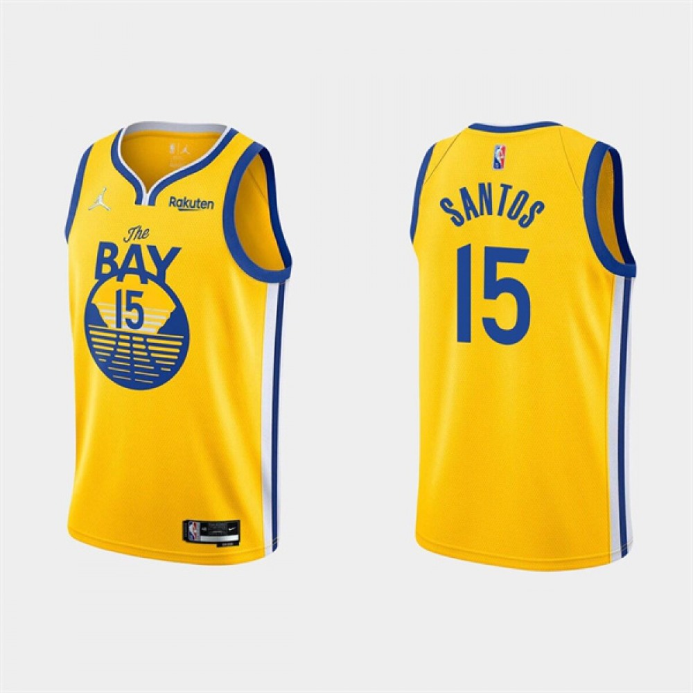 High-Quality Jersey Golden State Warriors 15 Yellow - - Must-Have Jersey