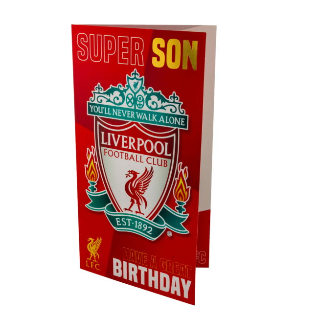 Women's Liverpool FC Super Son Birthday Card