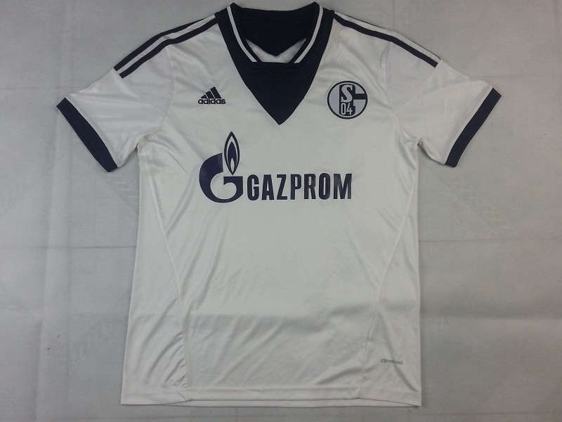 Professional Grade 13-14 Schalke 04 Away White Jersey Shirt