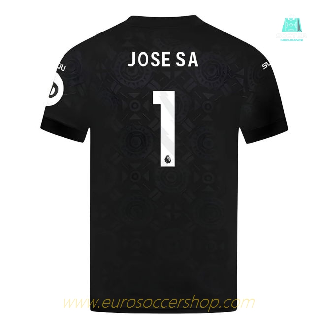 2025-2026 Wolves Goalkeeper Home Shirt (Black) (Jose Sa 1)