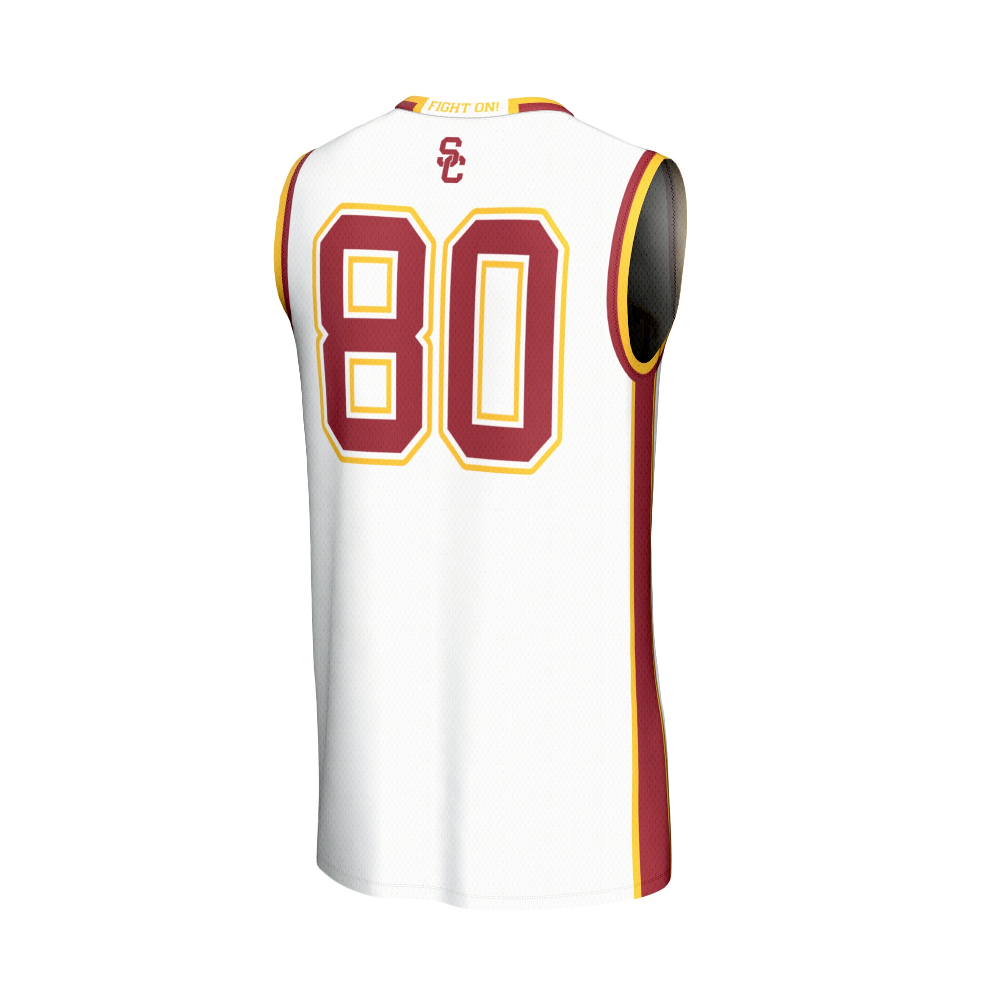[NJP] USC Trojans GameDay Greats Youth Lightweight Basketball Fashion Jersey - White