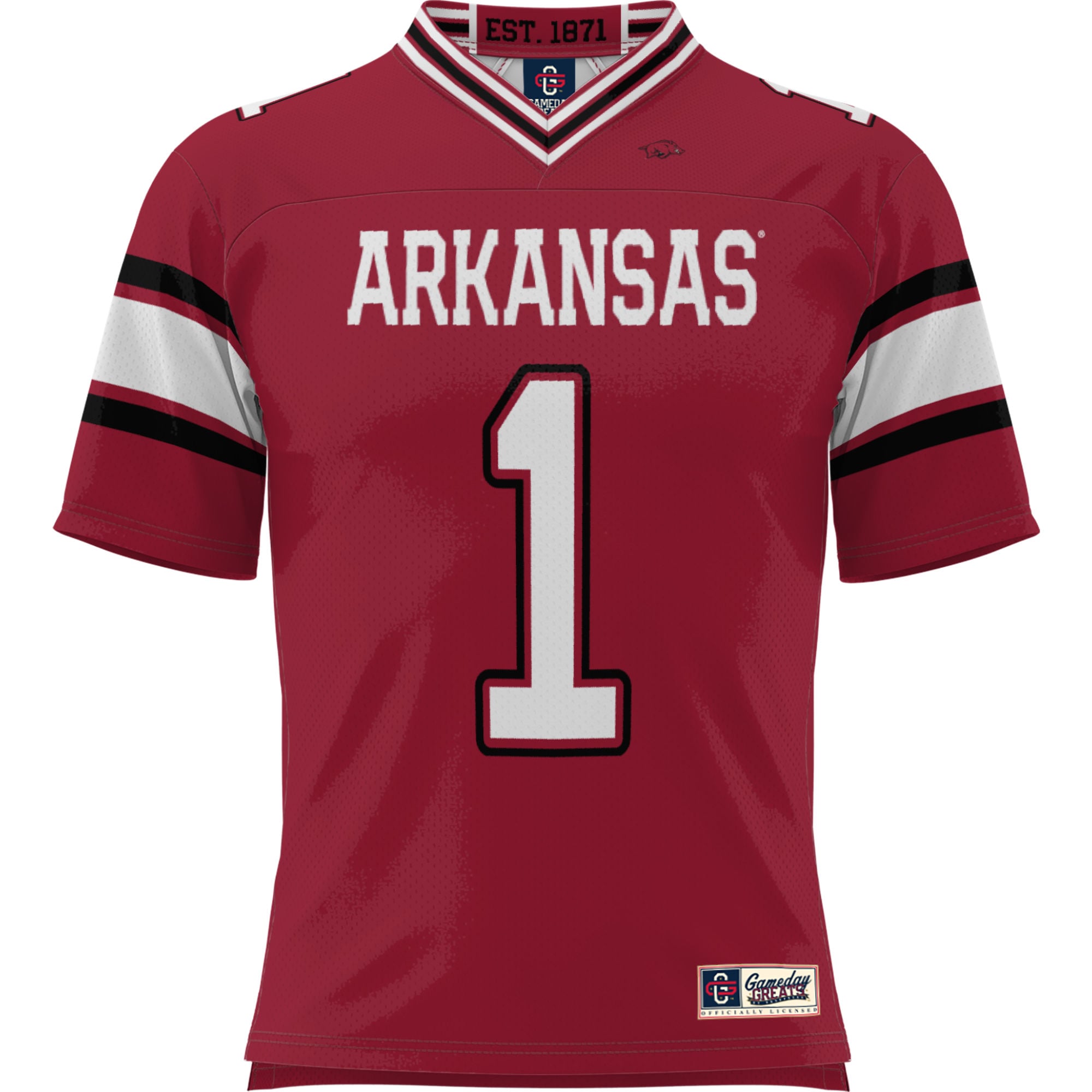 #1 Arkansas Razorbacks GameDay Greats 26/27 Football Jersey - Cardinal