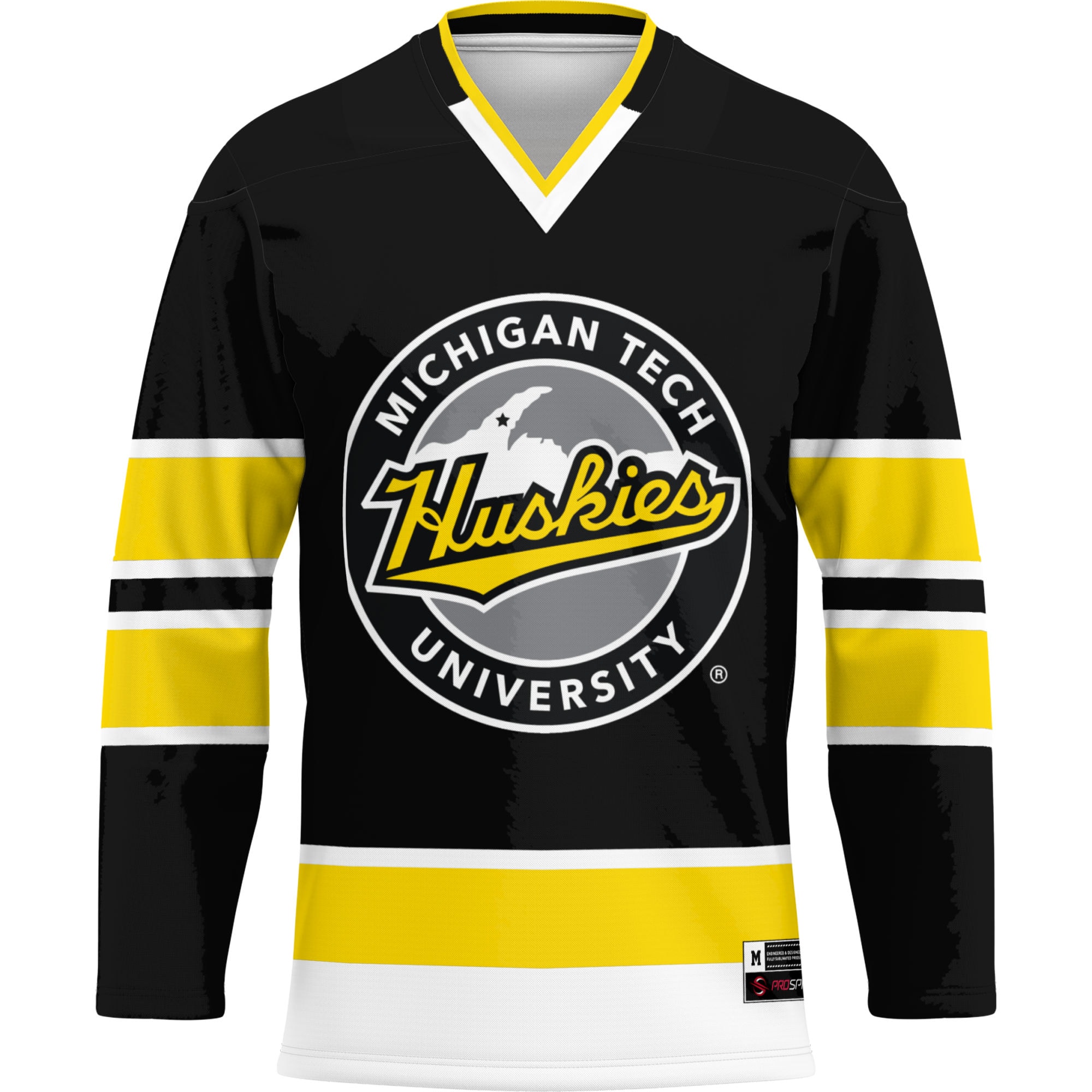 [DDG] Michigan Tech Huskies GameDay Greats Hockey Jersey - Gold