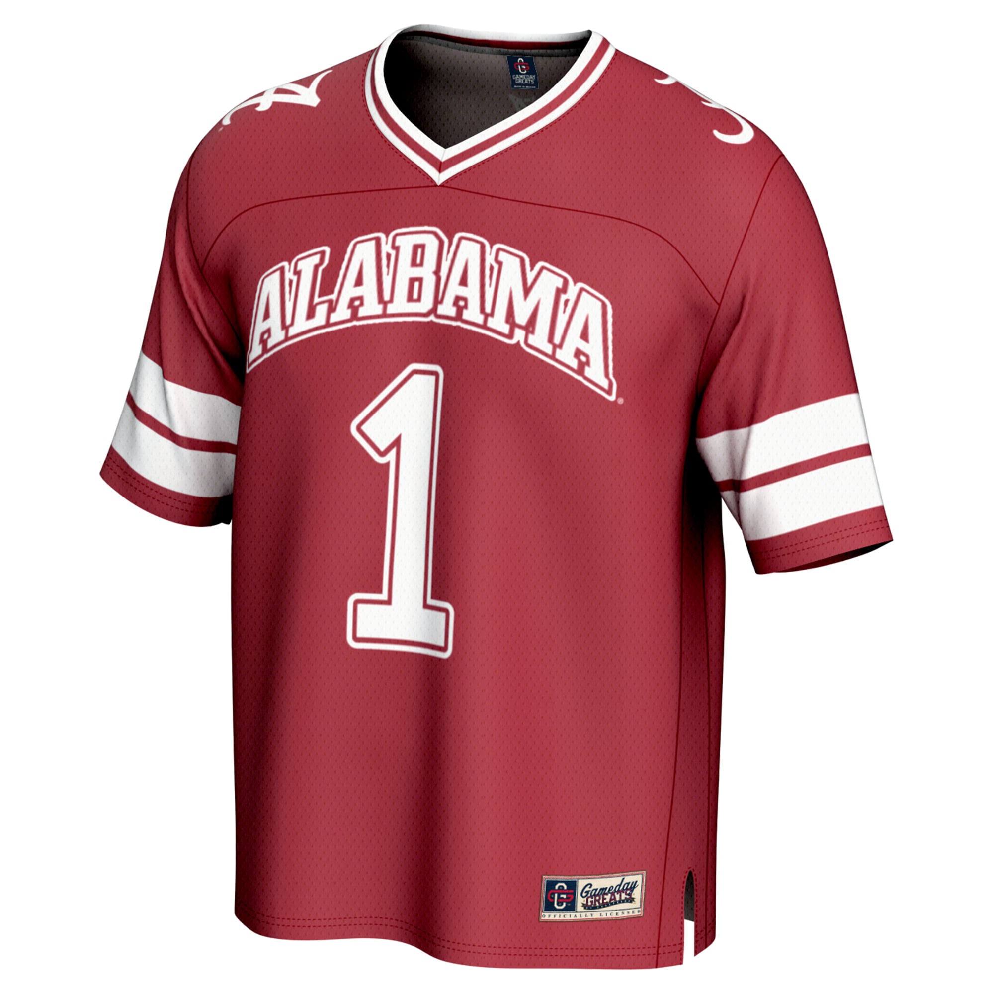 Unisex #1 Crimson Alabama Crimson Tide Lightweight Collegiate Football Fashion Jersey