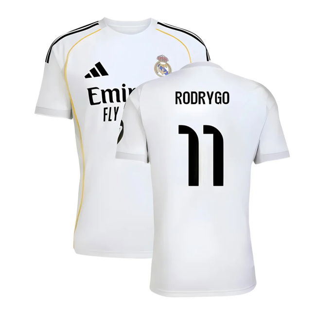 2025-2026 Genuina Camiseta Real Madrid Local - Hombres Con Rodrygo 11