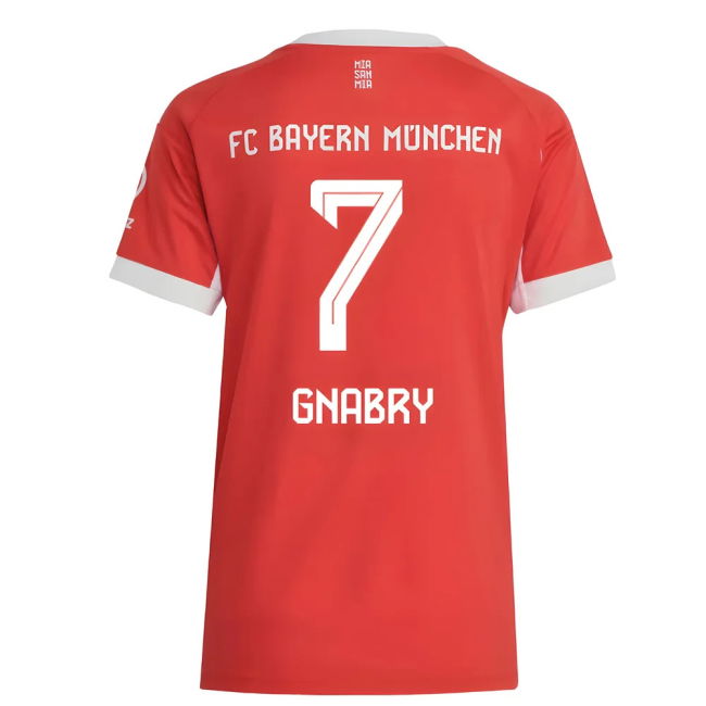 2025-2026 Bayern Munich Home Great Deal Shirt - Womens (Gnabry 7)