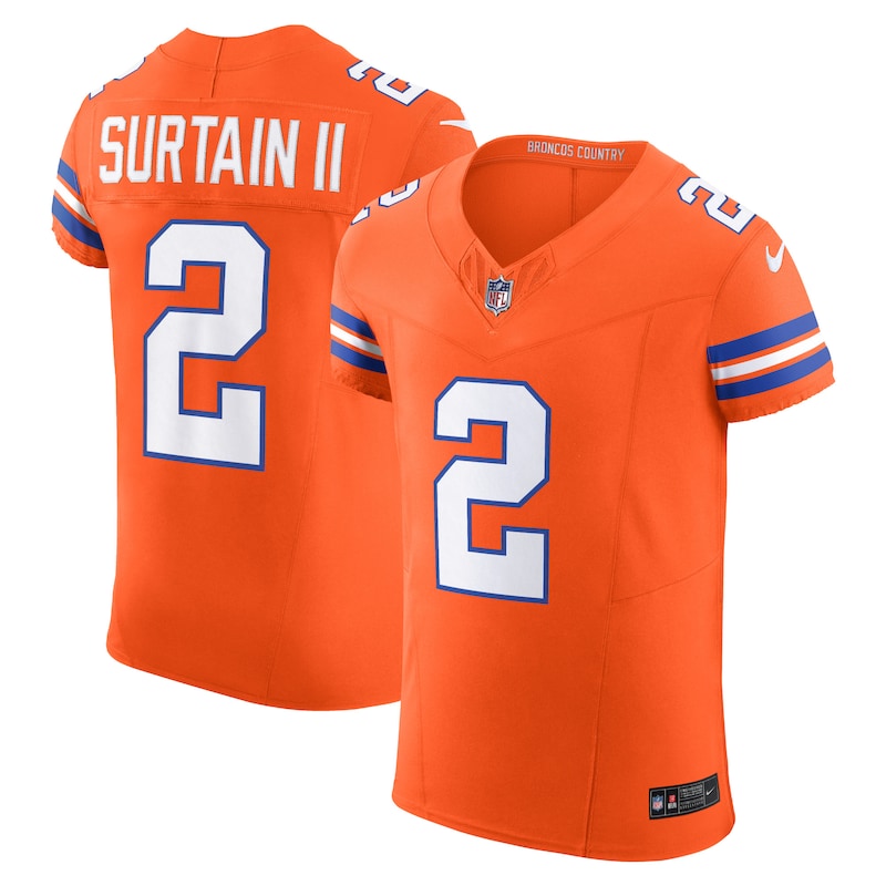 None Patrick Surtain II DEN Broncos Classic Professional Jersey