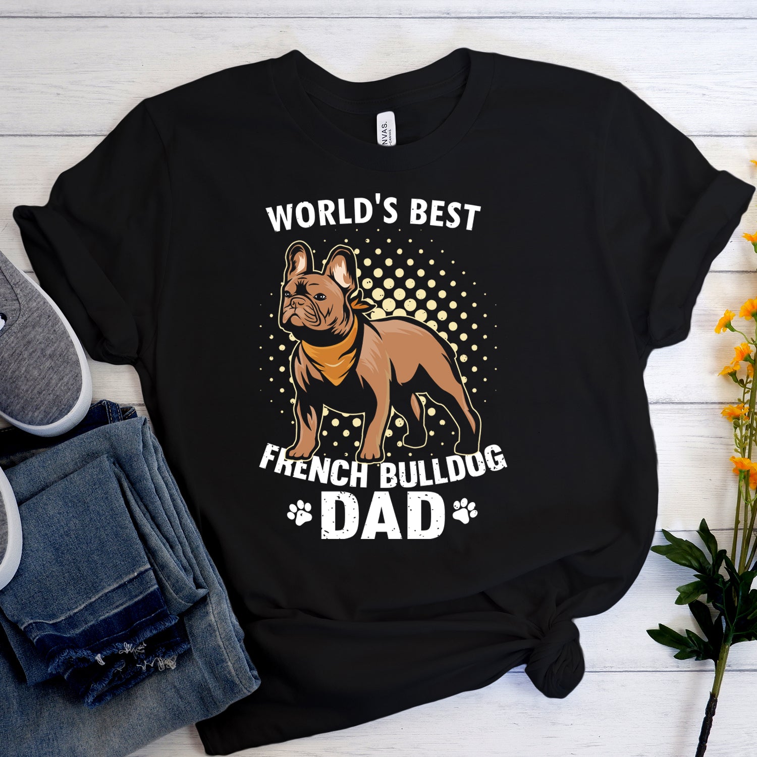 World's Best Frenchie dad - Unisex T-Shirt
