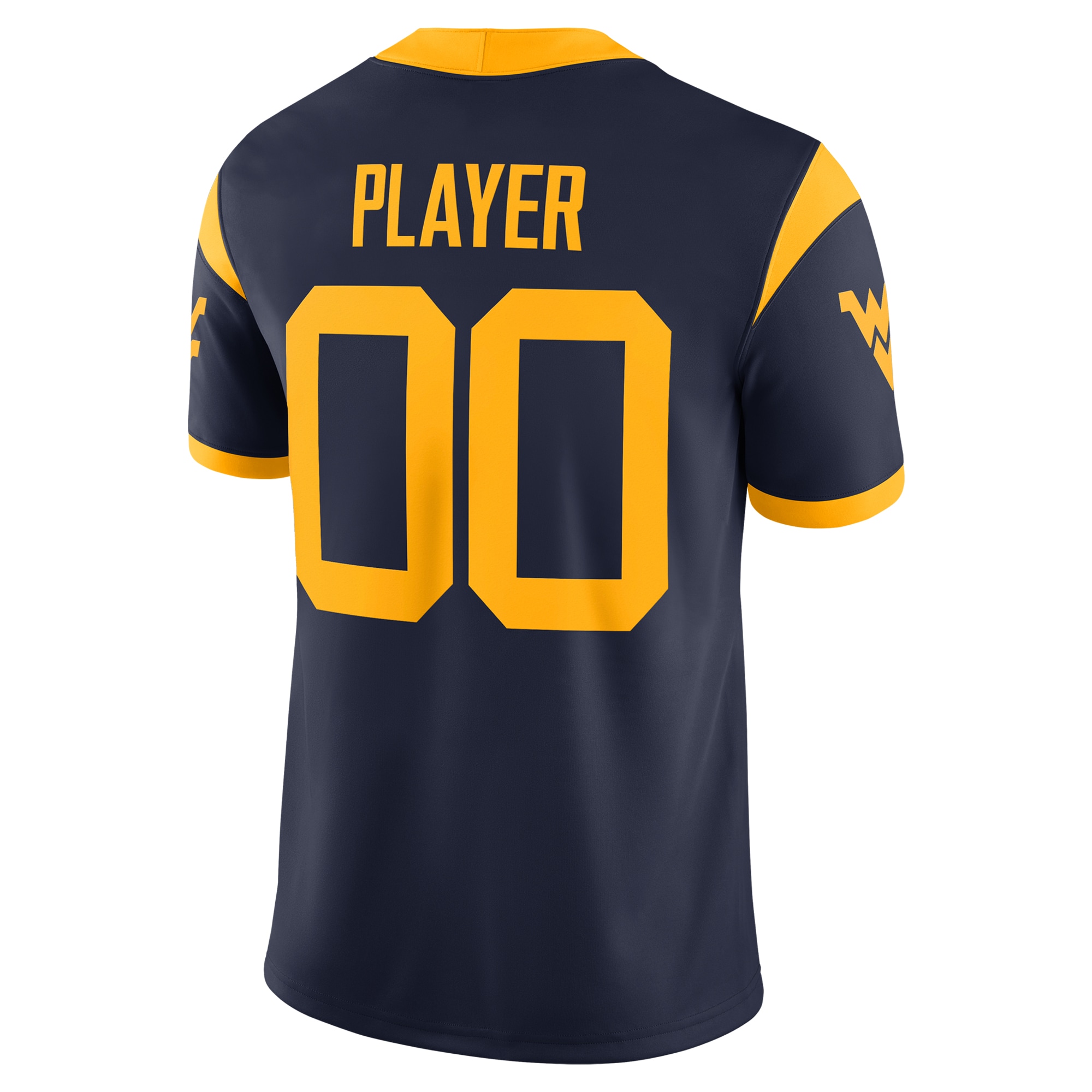 [NJP] West Virginia Mountaineers NIL Pick-A-Player Football Game Jersey - Navy