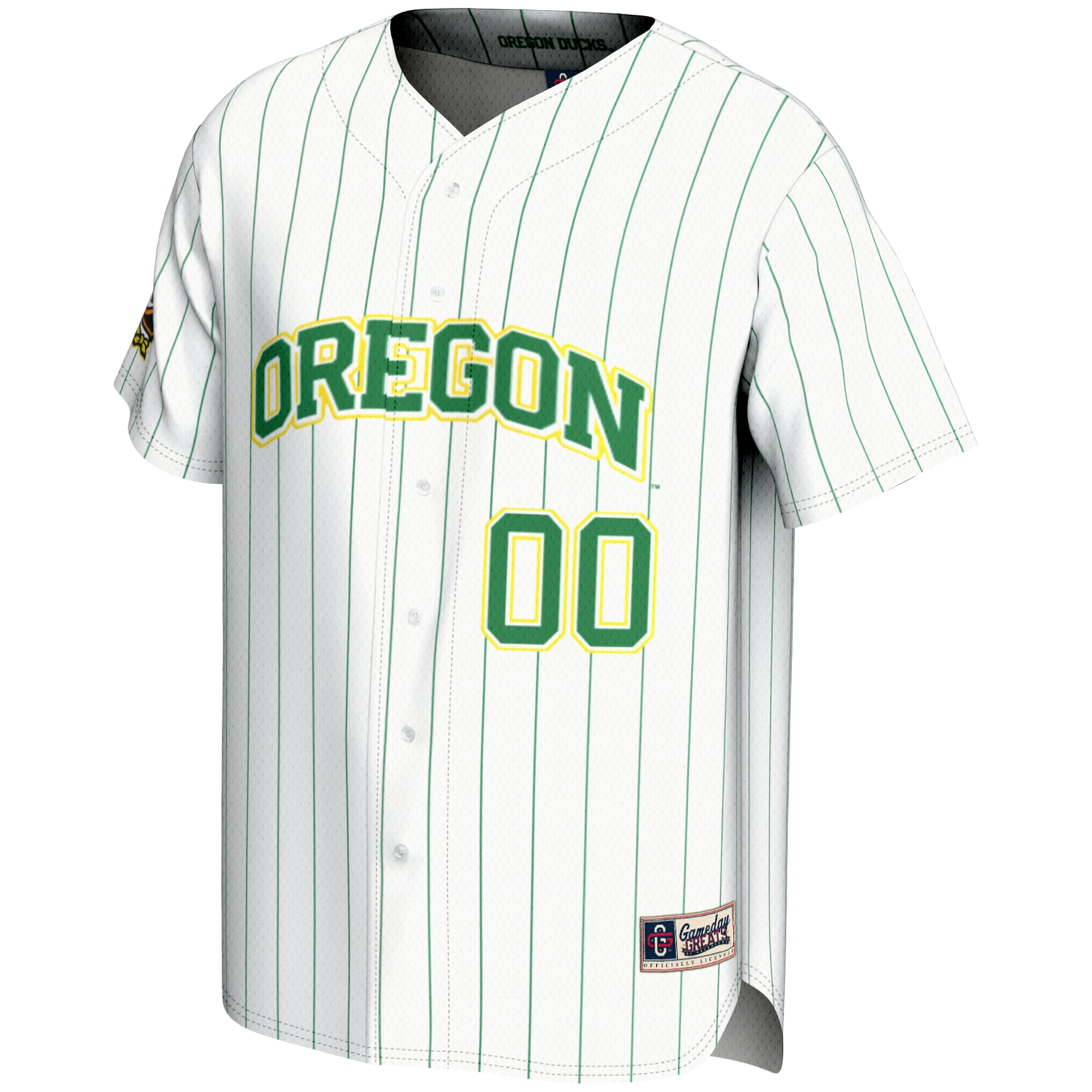 [DDG] Oregon Ducks GameDay Greats Youth NIL Pick-A-Player Lightweight Baseball Jersey - White