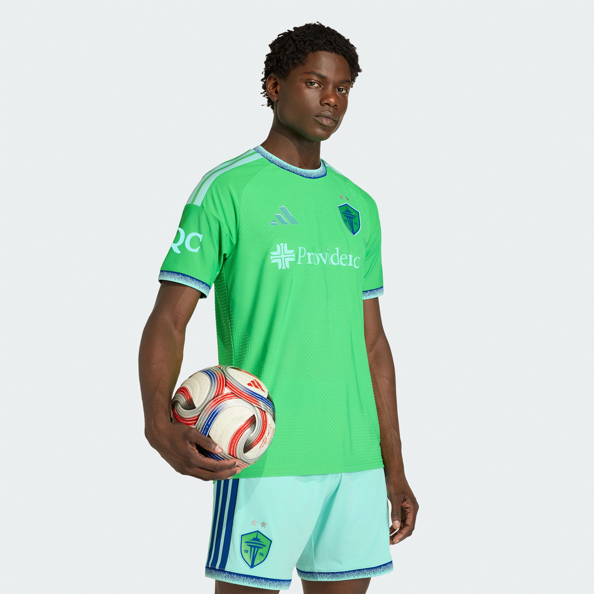[JED] Women's Seattle Sounders FC 2026 The Evergreen State Kit On-Field Authentic Patch Jersey - Rave Green