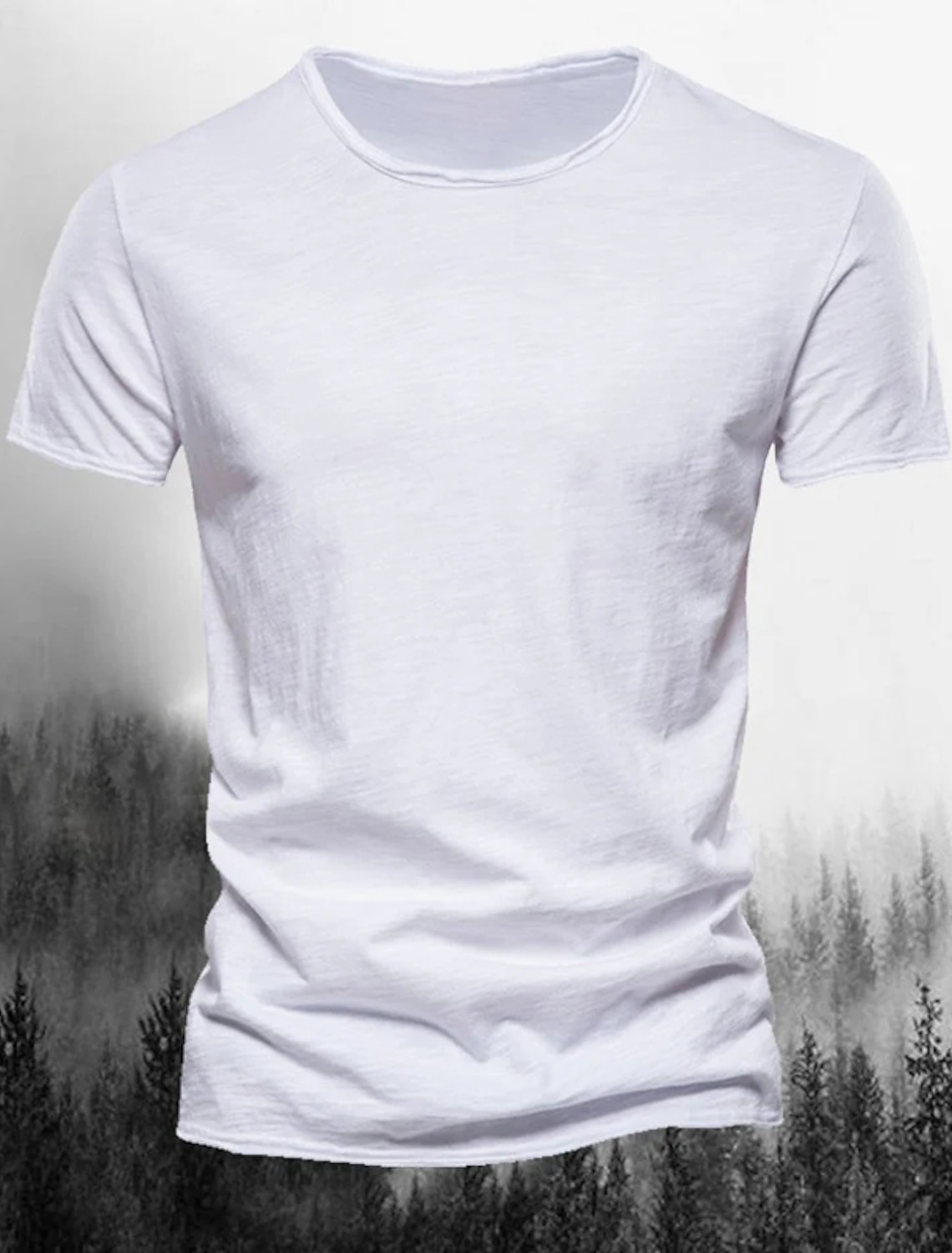 Men's T Shirt Tee Top Short Sleeves Crew Neck Summer Plain Fashion