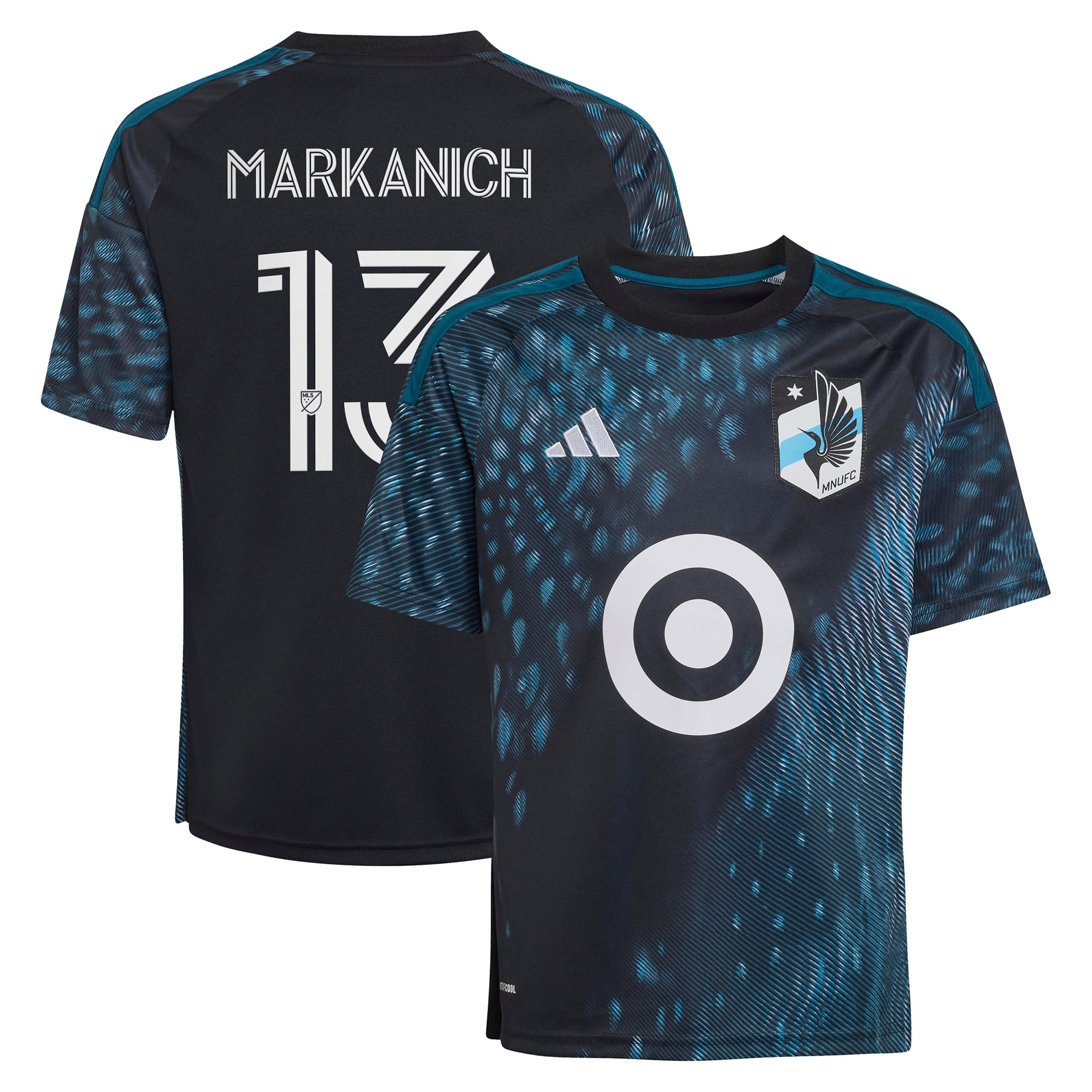 [SJH] Anthony Markanich Minnesota United FC Youth 2026 The Decade Kit Replica Jersey - Black