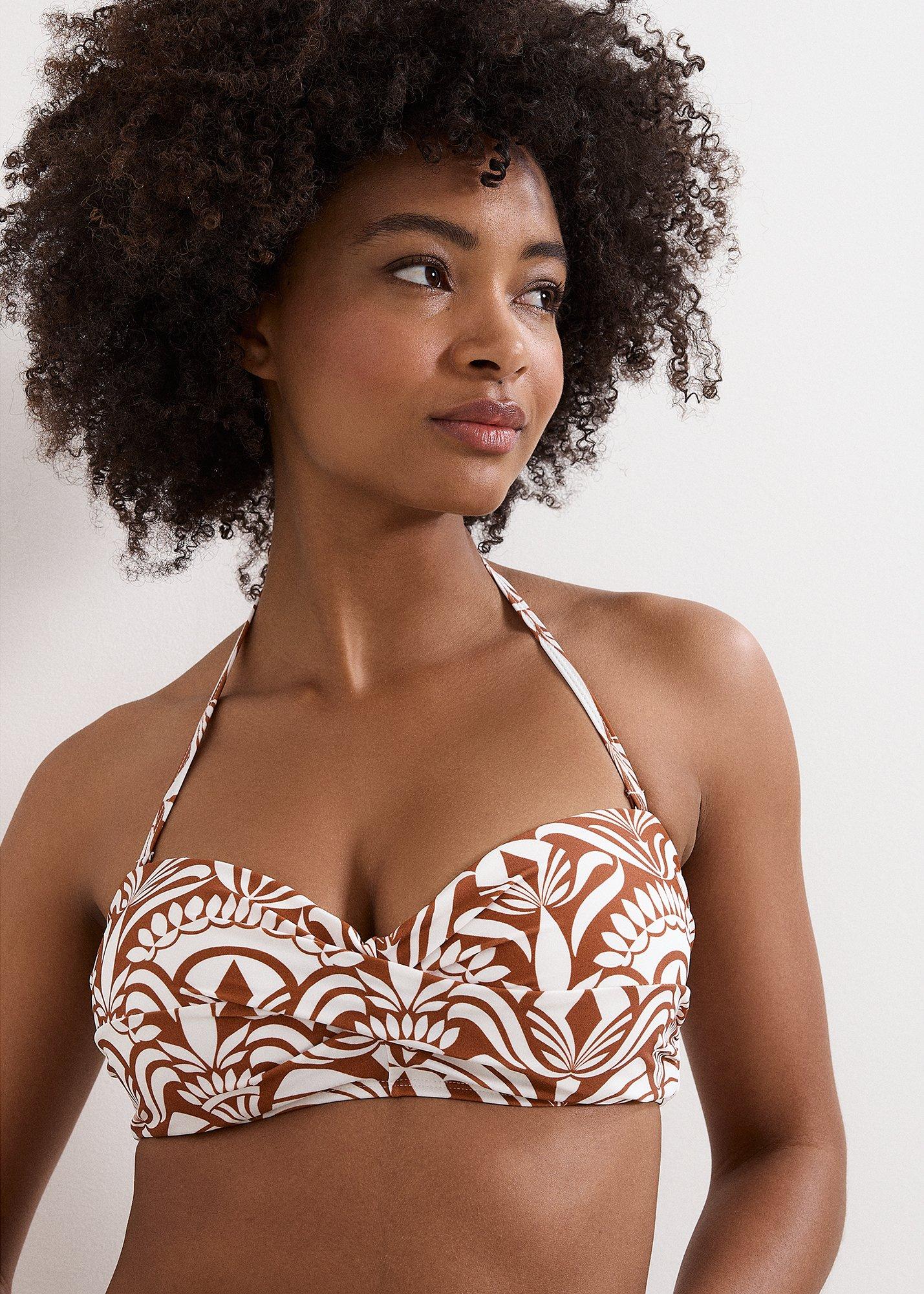 Tile Print Bikini Top