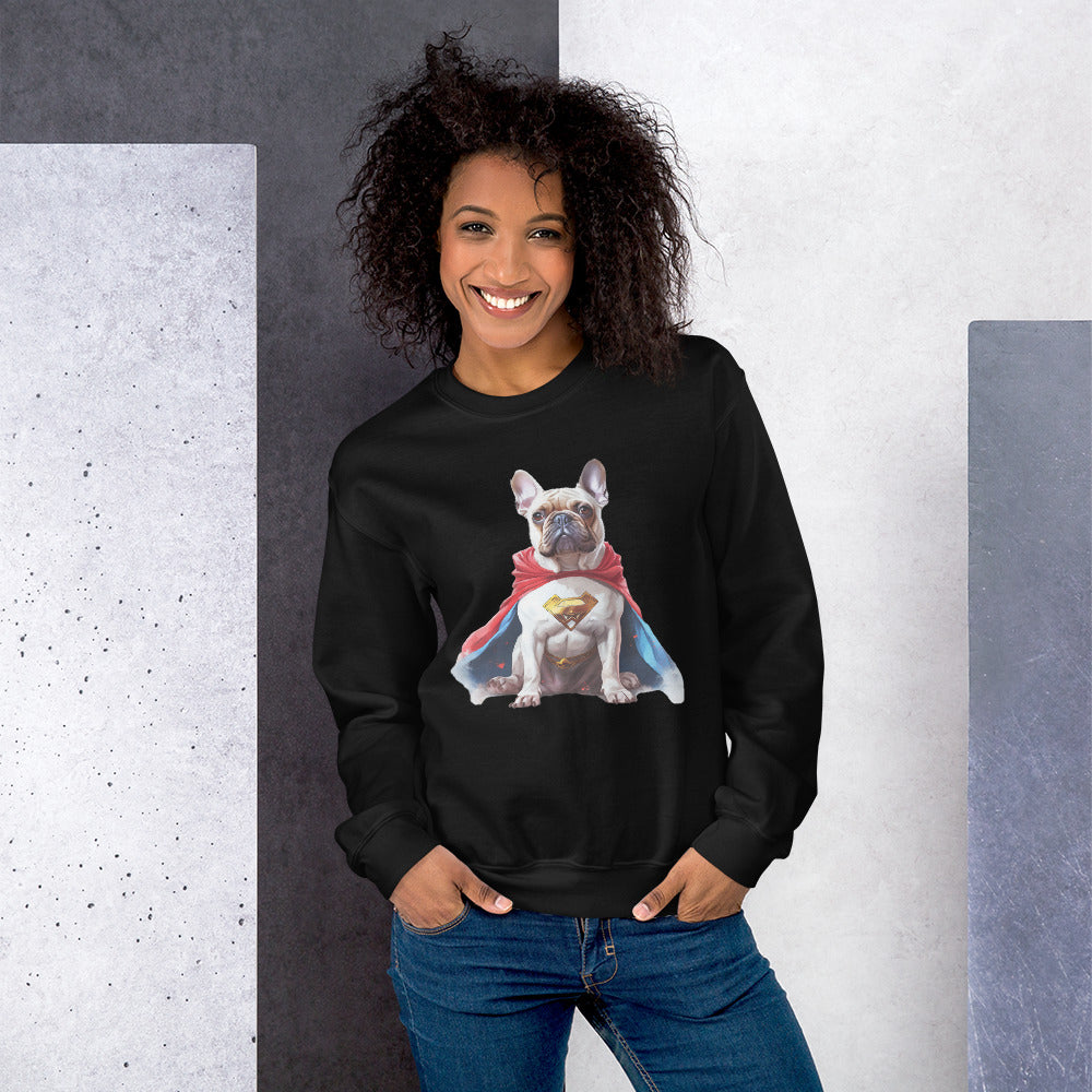 Durable Cuddly Frenchie Unisex Sweatshirt - Ideal Fashion Statement &...