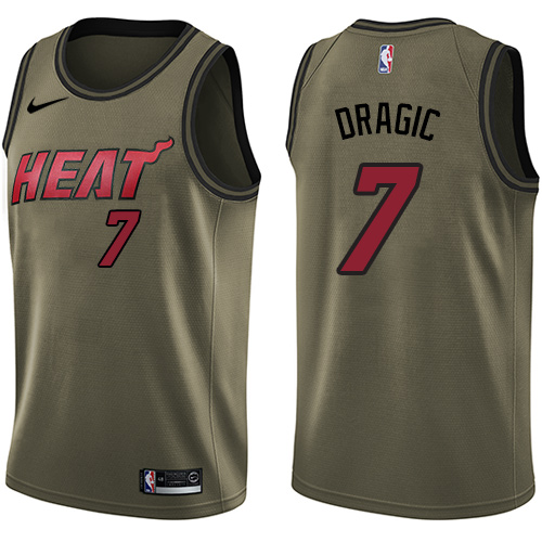 Heat Goran Dragic #7 Authentic 2024 Icon NBA Swingman Jersey Green