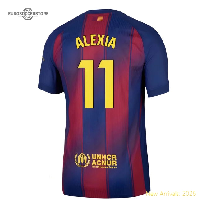 Official Home Barcelona Alexia Jersey 2025-2026 Lightweight