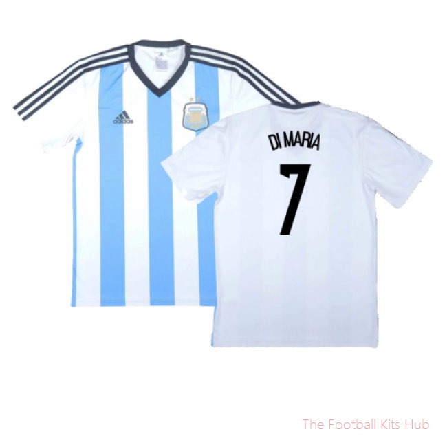 Argentina 2013-15 Basic Home Shirt (Very Good) (Di Maria 7)