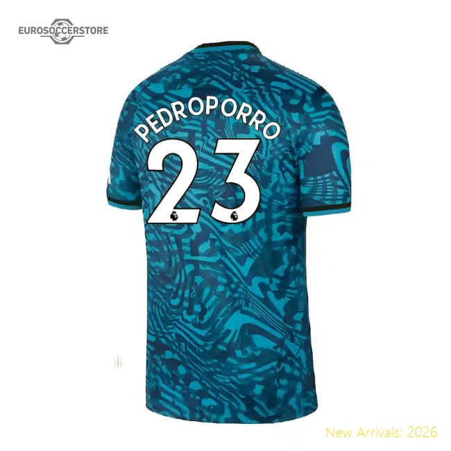 Authentic 2022-2023 Tottenham Third Shirt (pedro Porro 23) - Premium