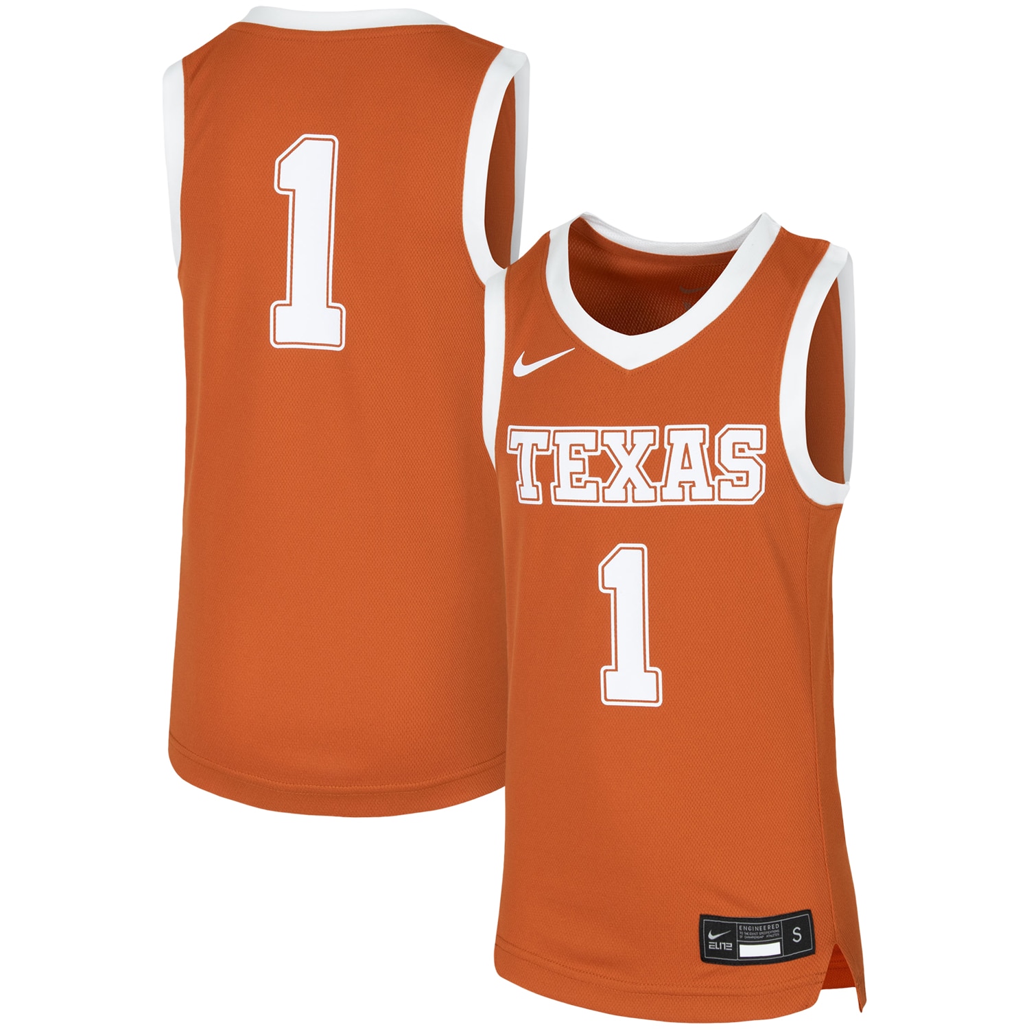 [NJP] Women's Texas Longhorns Replica Team Basketball Jersey - Orange