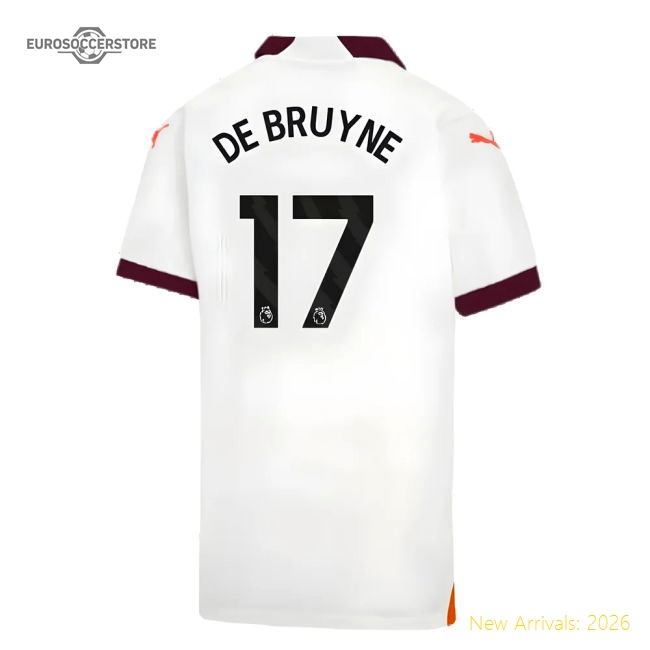Professional 2023-2024 Man City Secondary Shirt Kids DE BRUYNE 17