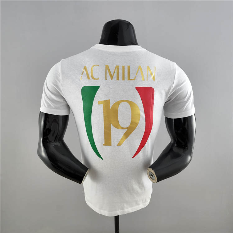 21-22 AC Milan Champion White T-Shirt - Official Replica 6707